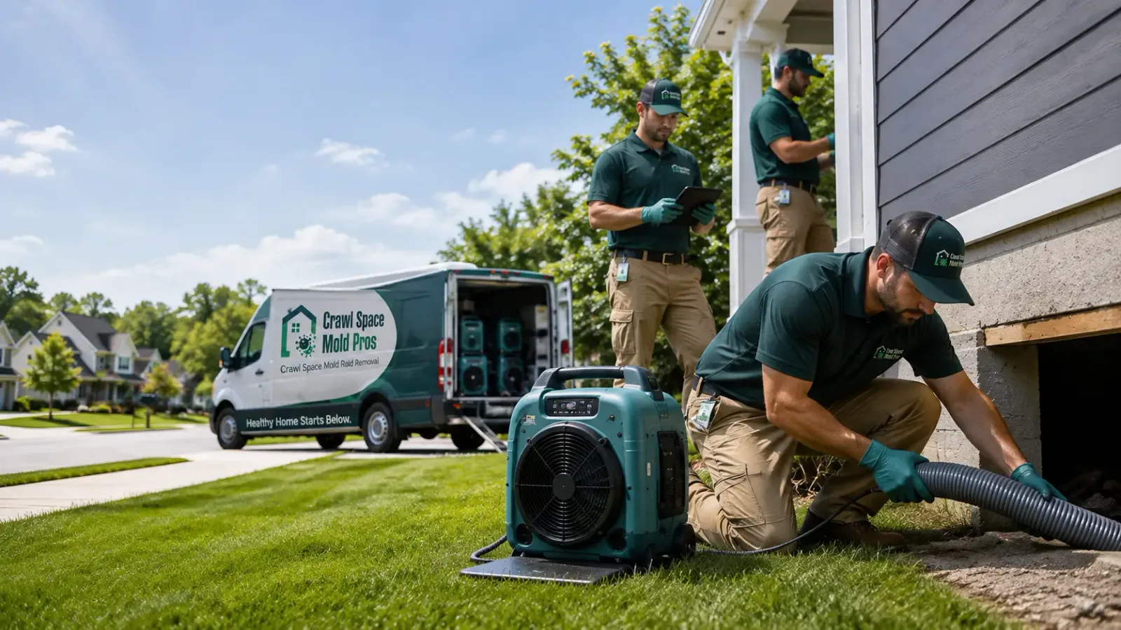 Crawl Space Mold Removal in Flora, IL